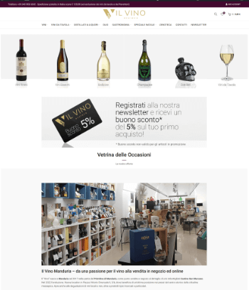 05-CS-ILVINO-ScreenShoot ino - caso studio e-commerce , marketing, SEO